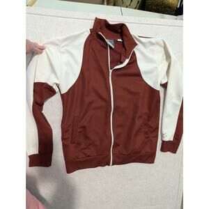 Ambiguous Skateboarding Tan Brown Full Zip Jacket Size Medium M